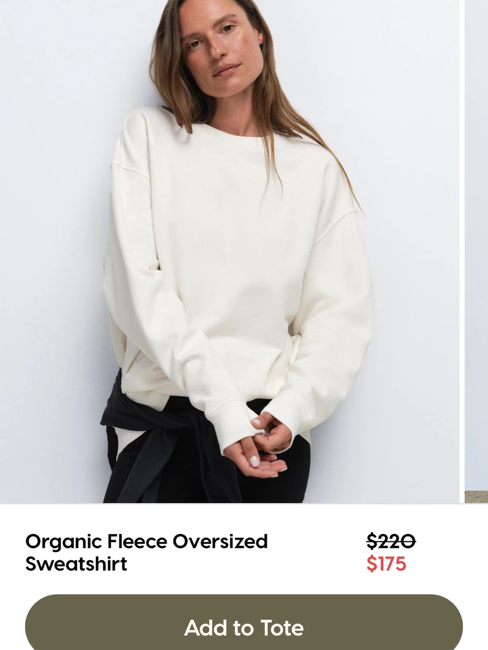 MATE the Label Cream Crewneck Sweatshirt